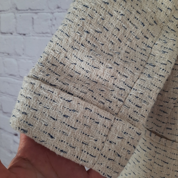 EXPRESS Notch Collar Tweed Boyfriend Blazer - Picture 10 of 16